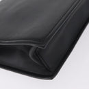VERSACE Clutch Bag Leather Black Gold Auth 210078A-13