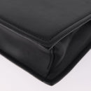 VERSACE Clutch Bag Leather Black Gold Auth 210078A-14