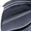 VERSACE Clutch Bag Leather Black Gold Auth 210078A-18