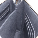VERSACE Clutch Bag Leather Black Gold Auth 210078A-23
