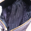 PRADA Hand Bag Nylon Purple Gold Auth 210080A-20