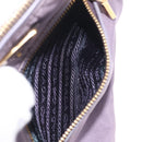 PRADA Hand Bag Nylon Purple Gold Auth 210080A-25