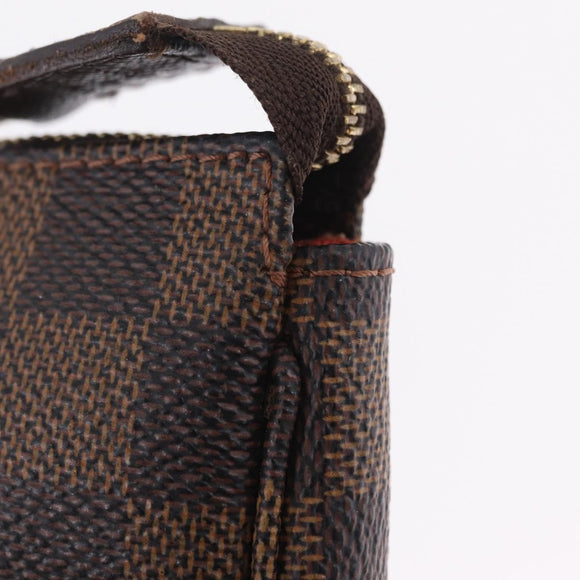 LOUIS VUITTON Damier Ebene Mini Pochette Accessory Pouch N58009 LV Auth 210083A