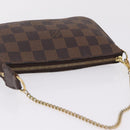 LOUIS VUITTON Damier Ebene Mini Pochette Accessory Pouch N58009 LV Auth 210083A-11