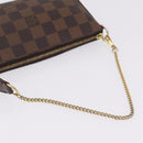 LOUIS VUITTON Damier Ebene Mini Pochette Accessory Pouch N58009 LV Auth 210083A-12