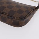 LOUIS VUITTON Damier Ebene Mini Pochette Accessory Pouch N58009 LV Auth 210083A-17