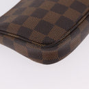 LOUIS VUITTON Damier Ebene Mini Pochette Accessory Pouch N58009 LV Auth 210083A-18