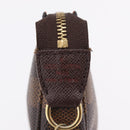 LOUIS VUITTON Damier Ebene Mini Pochette Accessory Pouch N58009 LV Auth 210083A-20