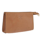 LOUIS VUITTON Nomad Cabas Amble PM Pouch Leather Beige M92502 LV Auth 210085-1