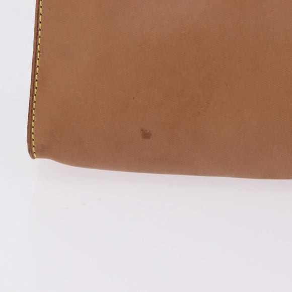 LOUIS VUITTON Nomad Cabas Amble PM Pouch Leather Beige M92502 LV Auth 210085