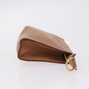 LOUIS VUITTON Nomad Cabas Amble PM Pouch Leather Beige M92502 LV Auth 210085-5