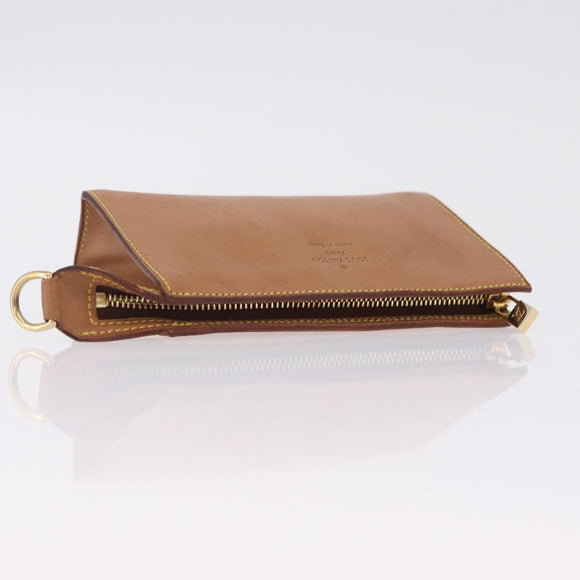 LOUIS VUITTON Nomad Cabas Amble PM Pouch Leather Beige M92502 LV Auth 210085