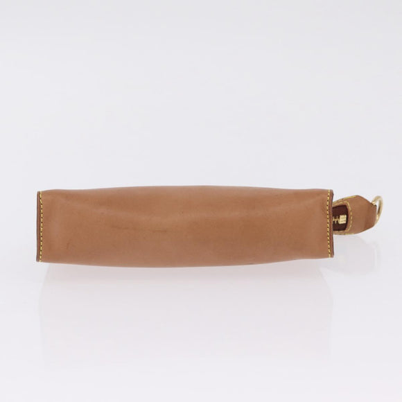 LOUIS VUITTON Nomad Cabas Amble PM Pouch Leather Beige M92502 LV Auth 210085