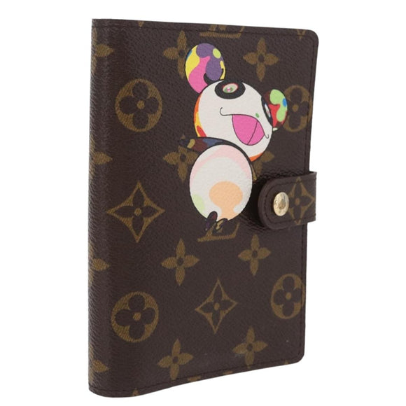 LOUIS VUITTON Monogram Panda Agenda PM Day Planner Cover R20011 LV Auth 210087V