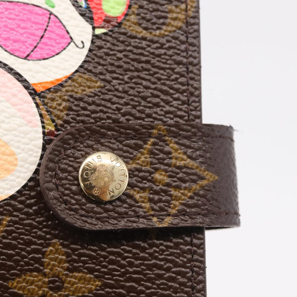 LOUIS VUITTON Monogram Panda Agenda PM Day Planner Cover R20011 LV Auth 210087V