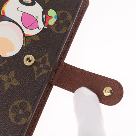 LOUIS VUITTON Monogram Panda Agenda PM Day Planner Cover R20011 LV Auth 210087V