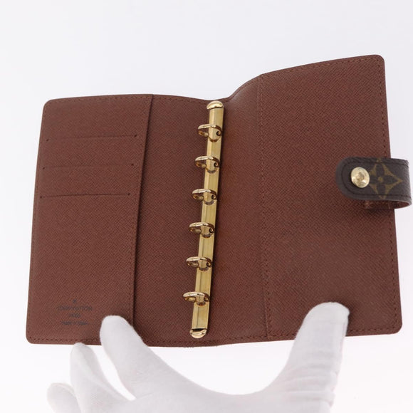 LOUIS VUITTON Monogram Panda Agenda PM Day Planner Cover R20011 LV Auth 210087V