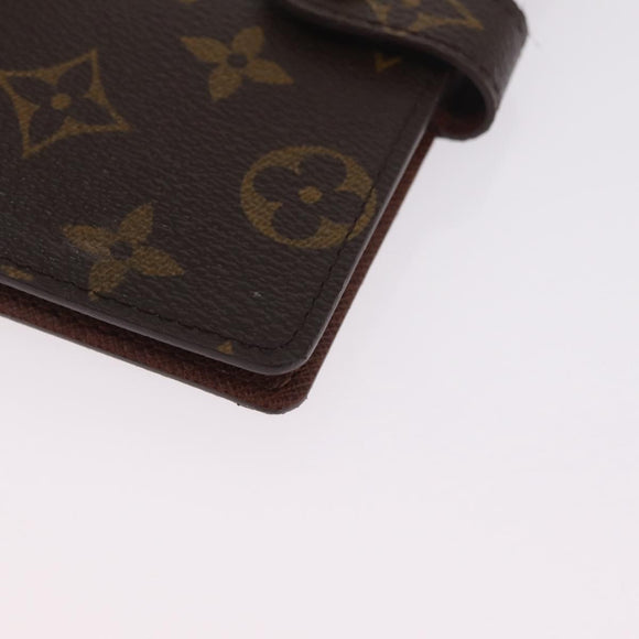 LOUIS VUITTON Monogram Panda Agenda PM Day Planner Cover R20011 LV Auth 210087V