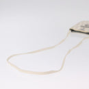 Christian Dior Trotter Canvas Romantic Shoulder Bag PVC White Silver Auth 210088-9