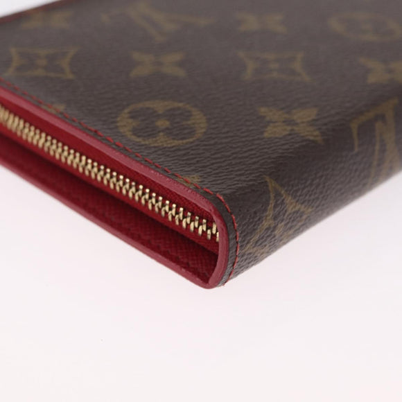 LOUIS VUITTON Monogram Cherry Porte Monnaie Zip Long Wallet M95006 Auth 210089V
