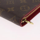 LOUIS VUITTON Monogram Cherry Porte Monnaie Zip Long Wallet M95006 Auth 210089V-11