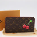 LOUIS VUITTON Monogram Cherry Porte Monnaie Zip Long Wallet M95006 Auth 210089V-24