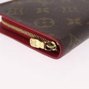 LOUIS VUITTON Monogram Cherry Porte Monnaie Zip Long Wallet M95006 Auth 210089V-8