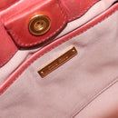 Miu Miu Hand Bag Leather 2way Pink Gold Auth 210090V-20