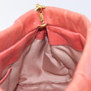 Miu Miu Hand Bag Leather 2way Pink Gold Auth 210090V-22