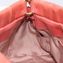 Miu Miu Hand Bag Leather 2way Pink Gold Auth 210090V-23