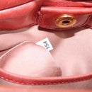 Miu Miu Hand Bag Leather 2way Pink Gold Auth 210090V-25