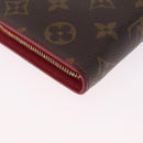 LOUIS VUITTON Monogram Cherry Porte Monnaie Zip Long Wallet M95006 Auth 210091V-10