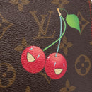 LOUIS VUITTON Monogram Cherry Porte Monnaie Zip Long Wallet M95006 Auth 210091V-13