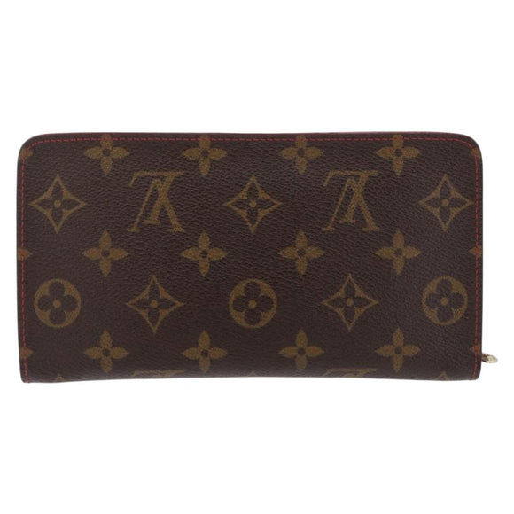 LOUIS VUITTON Monogram Cherry Porte Monnaie Zip Long Wallet M95006 Auth 210091V