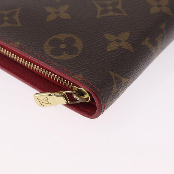 LOUIS VUITTON Monogram Cherry Porte Monnaie Zip Long Wallet M95006 Auth 210091V