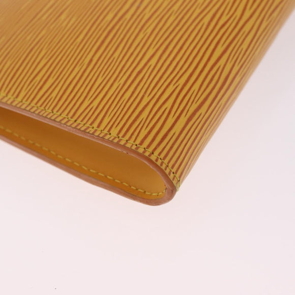LOUIS VUITTON Epi Pochette Accessoires Pouch Yellow M52949 LV Auth 210093