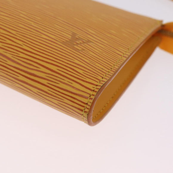 LOUIS VUITTON Epi Pochette Accessoires Pouch Yellow M52949 LV Auth 210093
