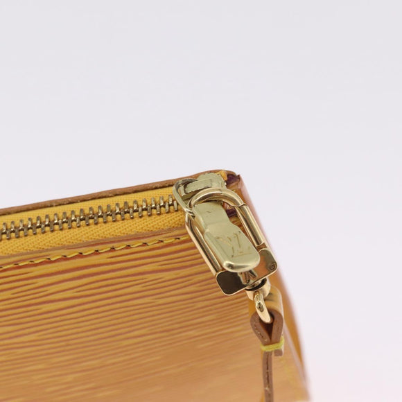 LOUIS VUITTON Epi Pochette Accessoires Pouch Yellow M52949 LV Auth 210093