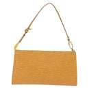 LOUIS VUITTON Epi Pochette Accessoires Pouch Yellow M52949 LV Auth 210093-3