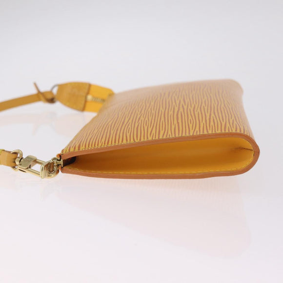 LOUIS VUITTON Epi Pochette Accessoires Pouch Yellow M52949 LV Auth 210093