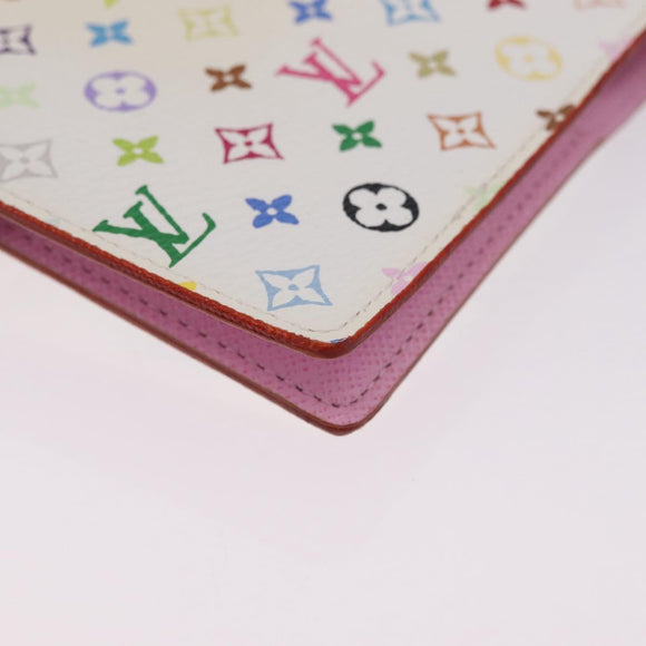 LOUIS VUITTON Monogram Multicolor Agenda PM Day White R21074 LV Auth 210095M