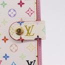 LOUIS VUITTON Monogram Multicolor Agenda PM Day White R21074 LV Auth 210095M-13