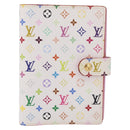 LOUIS VUITTON Monogram Multicolor Agenda PM Day White R21074 LV Auth 210095M-2