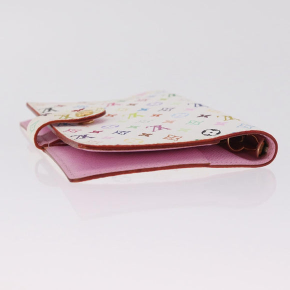 LOUIS VUITTON Monogram Multicolor Agenda PM Day White R21074 LV Auth 210095M