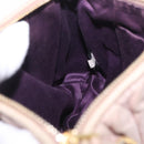 Miu Miu Matelasse Shoulder Bag Leather Pink Gold Auth 210096-23