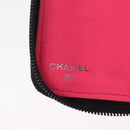 CHANEL Cambon Line Matelasse Long Wallet Leather Black Silver CC Auth 210097-15