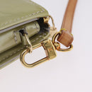 LOUIS VUITTON Monogram Vernis Lexington Pouch Gris M91056 LV Auth 210100A-14