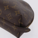 LOUIS VUITTON Monogram Trousse Demi Ronde Cosmetic Pouch M47520 LV Auth 210101-10