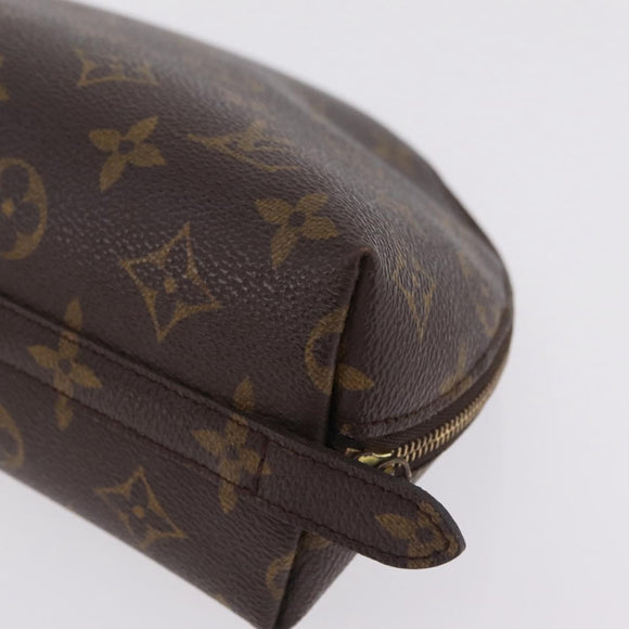 LOUIS VUITTON Monogram Trousse Demi Ronde Cosmetic Pouch M47520 LV Auth 210101