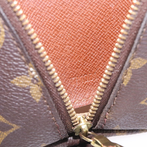 LOUIS VUITTON Monogram Trousse Demi Ronde Cosmetic Pouch M47520 LV Auth 210101